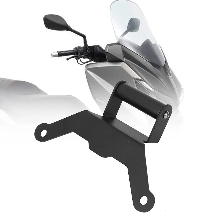Qiilu Motorrad-Navigationshalterung Aluminium GPS Navigationshalterung Ersatz für Xmax 250/300/500 (