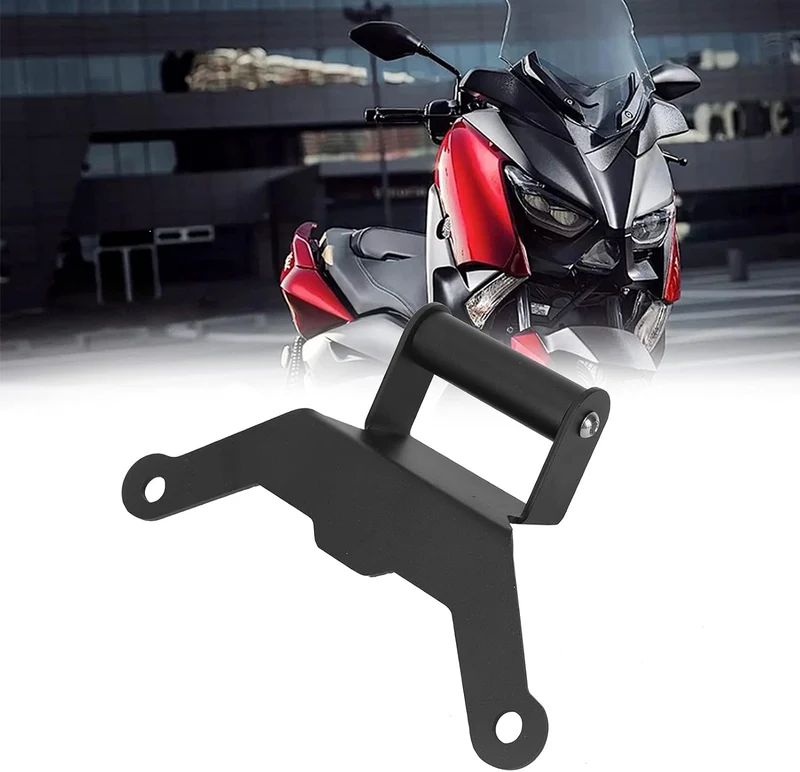 Qiilu Motorrad-Navigationshalterung Aluminium GPS Navigationshalterung Ersatz für Xmax 250/300/500 (