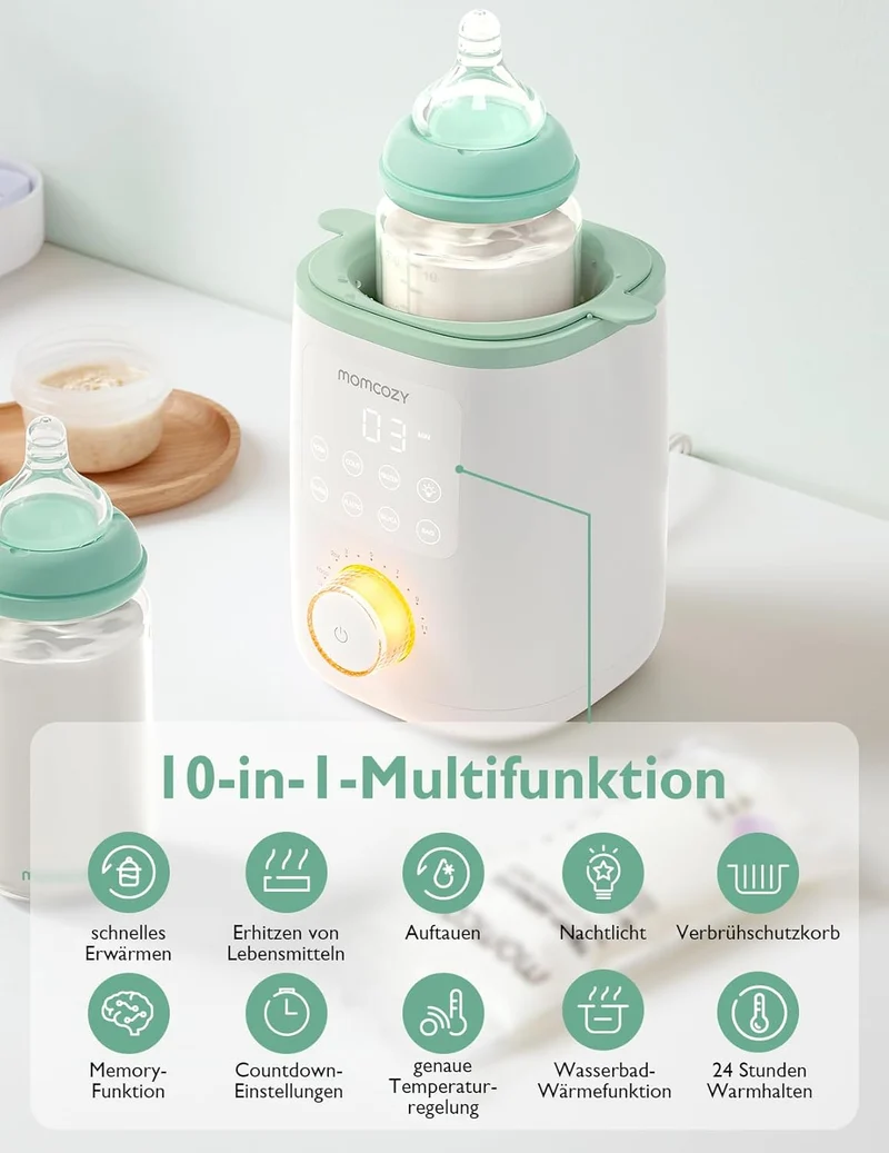 Momcozy KleanPal Pro Baby Bottle Washer Schnellster Flaschenreiniger mit Hochdruck, 99.9% Keimabtötu