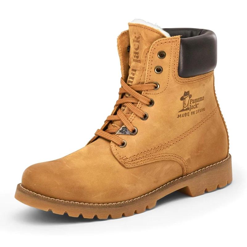 Panama Jack Panama 03 Damen Kalt gefüttert Classics Kurzschaft Stiefel & Stiefeletten 43 EU Gelb, 43