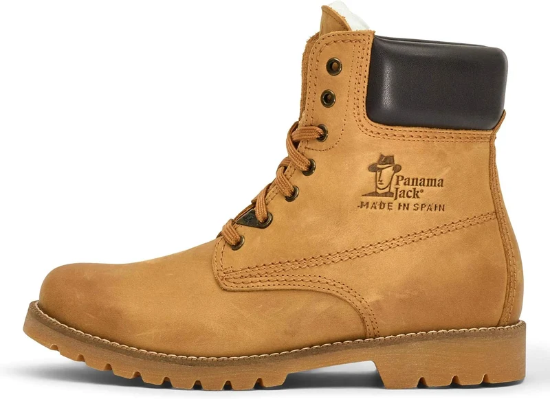 Panama Jack Panama 03 Damen Kalt gefüttert Classics Kurzschaft Stiefel & Stiefeletten 43 EU Gelb, 43