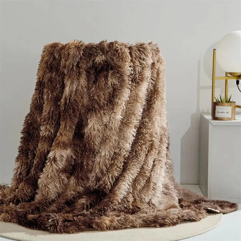 MOUSILK – Kuschelige Kunstfelldecke Mit Seidigem Griff & Elegantem Fall