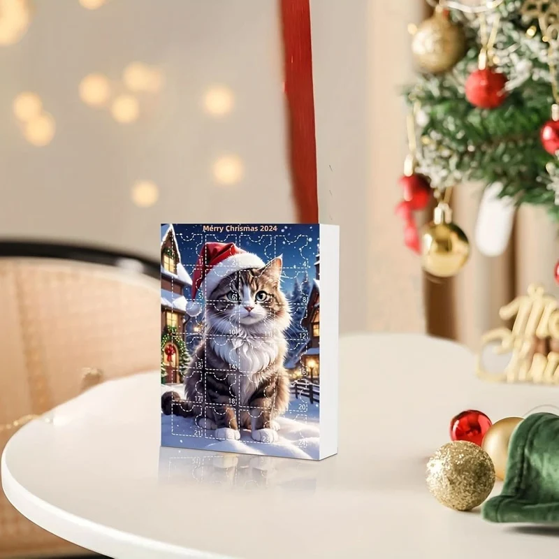 Meowmas – 24-Tage Weihnachts-Countdown-Kalender Mit Katzen-Acrylanhängern