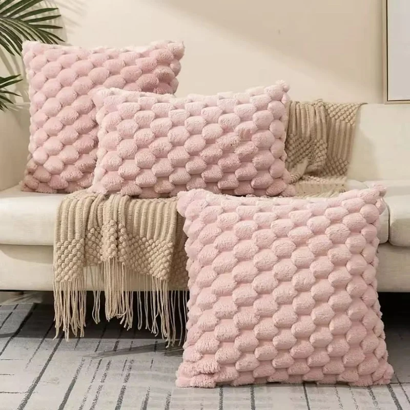 PLUMELLÉ – Kissenbezug Aus Baumwollmischung Mit Flauschiger 3D-Haptik