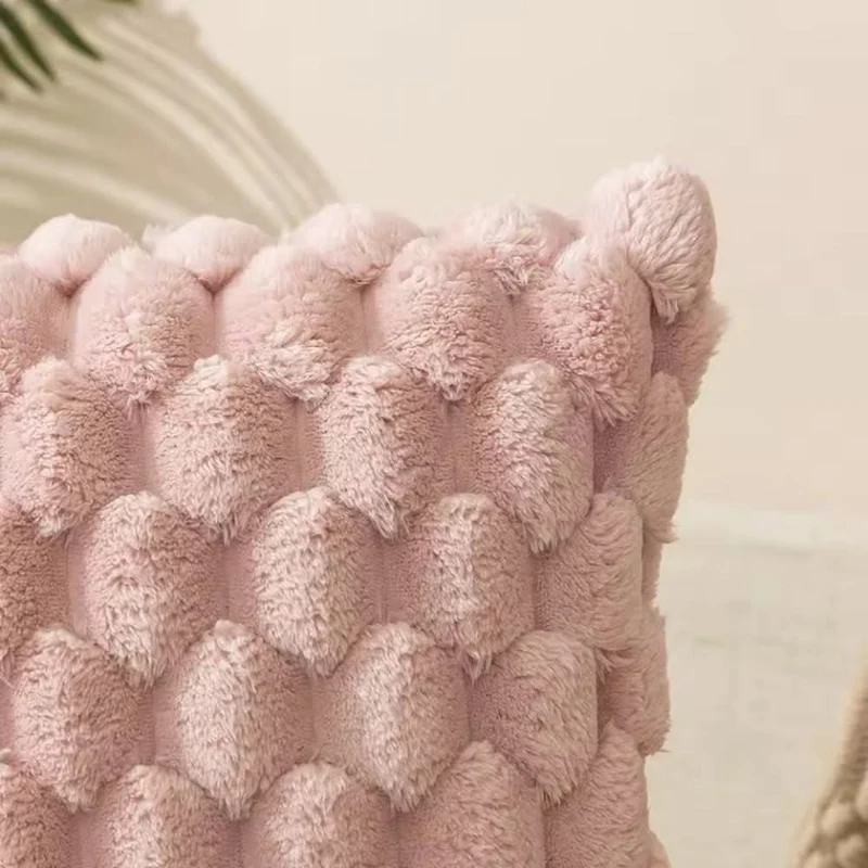 PLUMELLÉ – Kissenbezug Aus Baumwollmischung Mit Flauschiger 3D-Haptik