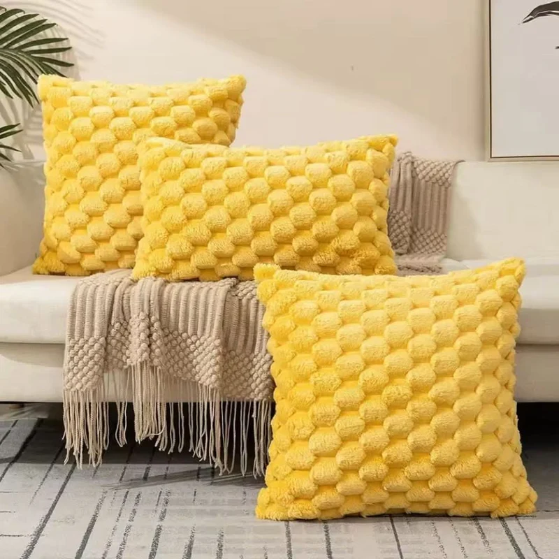 PLUMELLÉ – Kissenbezug Aus Baumwollmischung Mit Flauschiger 3D-Haptik