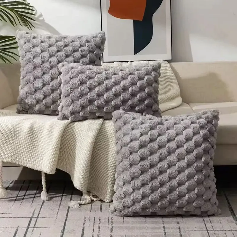 PLUMELLÉ – Kissenbezug Aus Baumwollmischung Mit Flauschiger 3D-Haptik