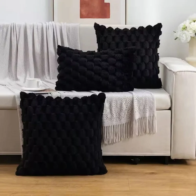 PLUMELLÉ – Kissenbezug Aus Baumwollmischung Mit Flauschiger 3D-Haptik