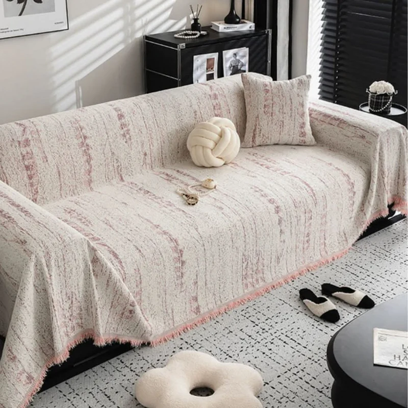 SOFAMUSE – Schicker Chenille-Sofabezug für Mühelosen Stil