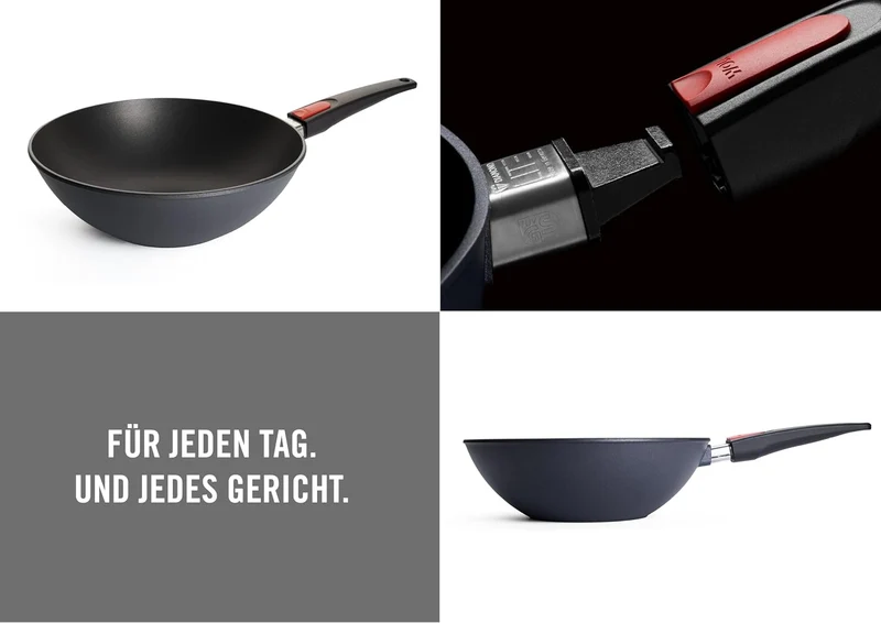 Woll Diamond Lite Wok- und Rührpfanne - Induktiv -, Ø 30 cm, 10 cm hoch - Geeignet für alle Herdarte