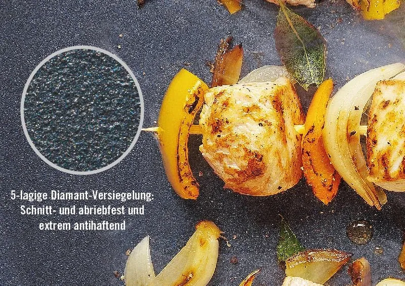 Woll Diamond Lite Wok- und Rührpfanne - Induktiv -, Ø 30 cm, 10 cm hoch - Geeignet für alle Herdarte