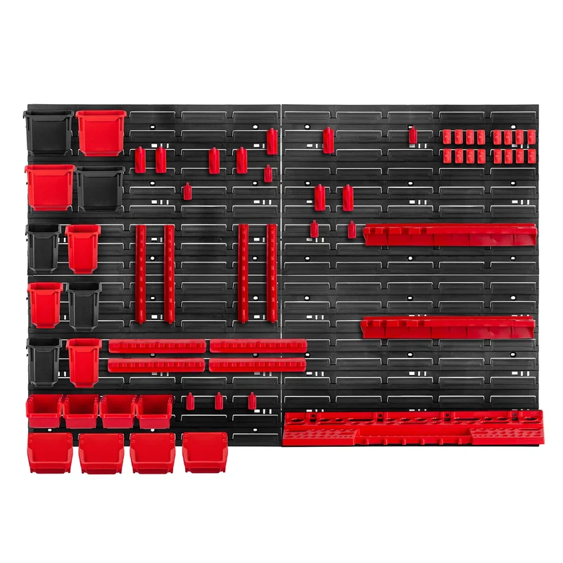 KADAX Werkstattwandregal, 116x78cm Lagersystem aus robustem Kunststoff, UV-Resistentes Werkstattrega