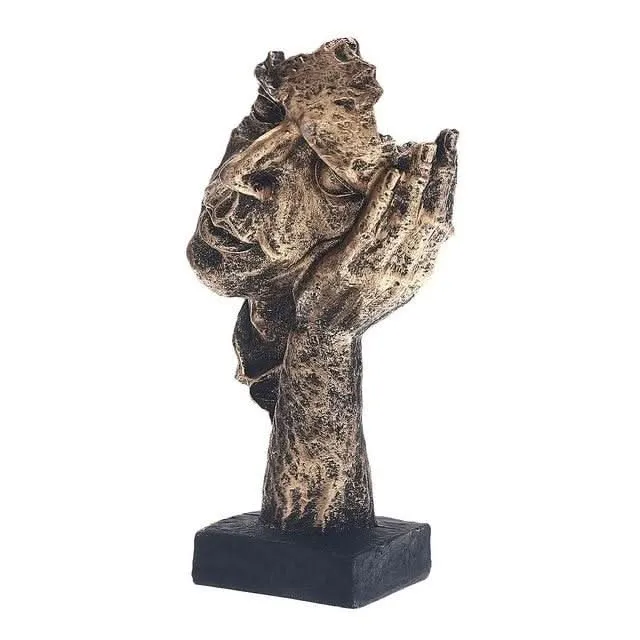 VELANTHÉ – Abstrakte Goldene Skulptur für Zeitlose Eleganz & Modernes Gestaltung