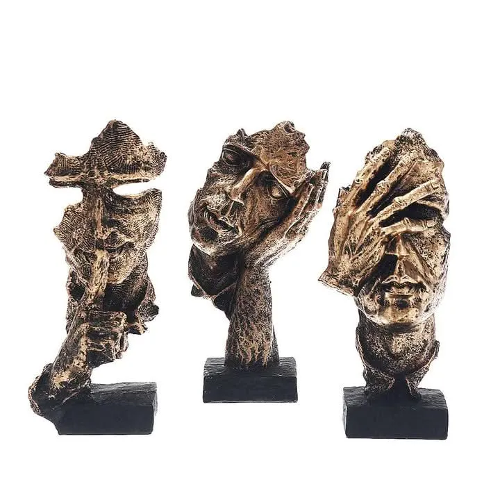 VELANTHÉ – Abstrakte Goldene Skulptur für Zeitlose Eleganz & Modernes Gestaltung