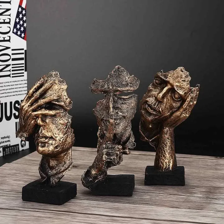 VELANTHÉ – Abstrakte Goldene Skulptur für Zeitlose Eleganz & Modernes Gestaltung