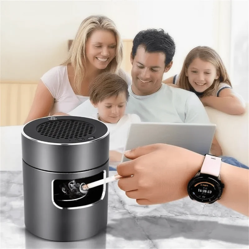 SMOKEFREEZ – USB-betriebener Aschenbecher mit HEPA-Filter & Ionisator