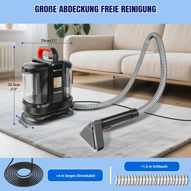 Nass-Trocken-Sauger Starke Saugkraft Wasser Waschen Dekontamination, Home Pet-Design Fleckenentferne