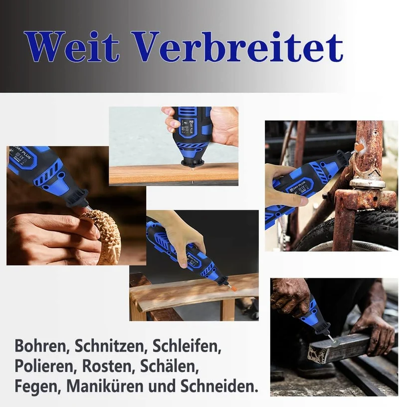 Kabelgebundene Elektrisch Schleifer Drehwerkzeug,Graviergerät Multifunktionswerkzeug,6 Drehzahlverst