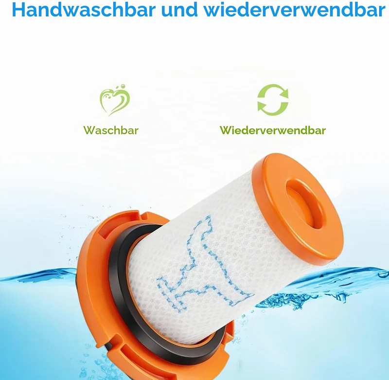 3 Stück Filter Zubehör für Rowenta X-Force Flex 13.60 RH9A36WV RH9A36 Akku Staubsauger Ersatzfilter