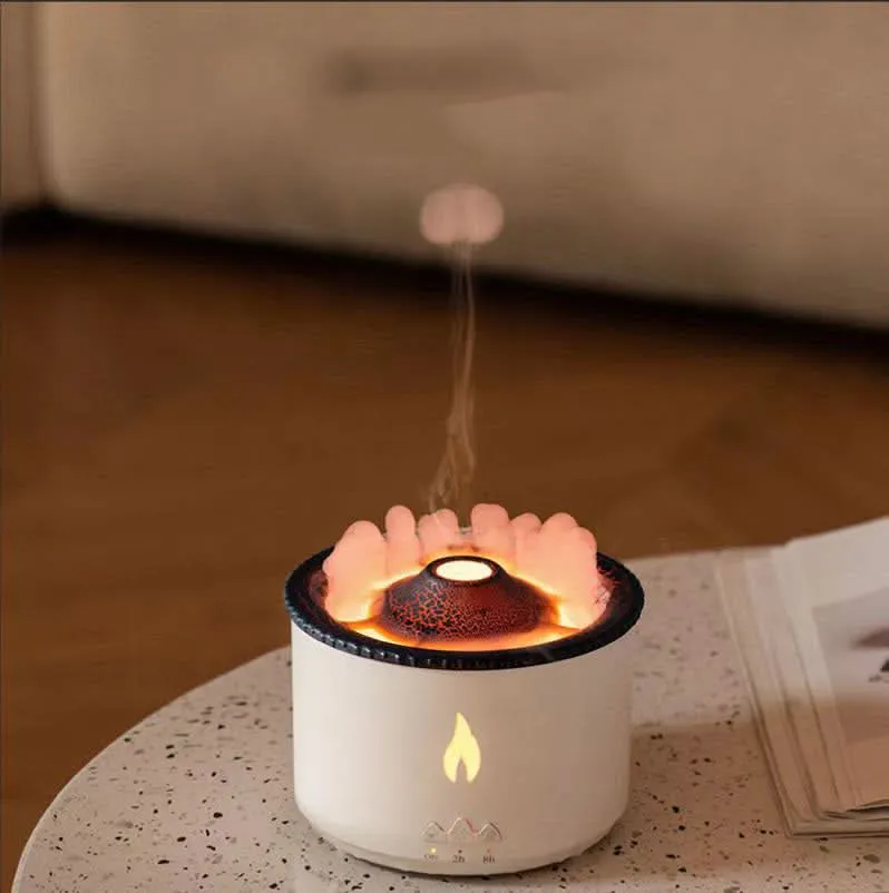 FLAMEAURA – Stilvoller Aroma-Diffusor & Luftbefeuchter mit Echtflammen-Effekt