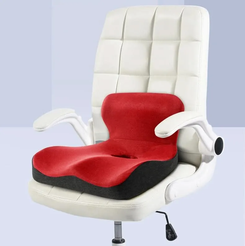SPINERELAX – Ergonomisches Gedächtnis-Schaum-Sitzkissen Für Rücken- & Steißbein-Entlastung