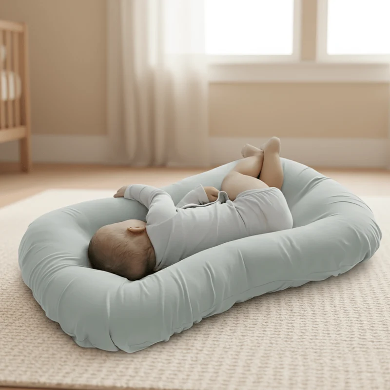 WolkenNest – Orthopädisches Gedächtnis-Schaum-Babykissen Für Natürliche Kopfstütze Und Ruhigen Schlaf