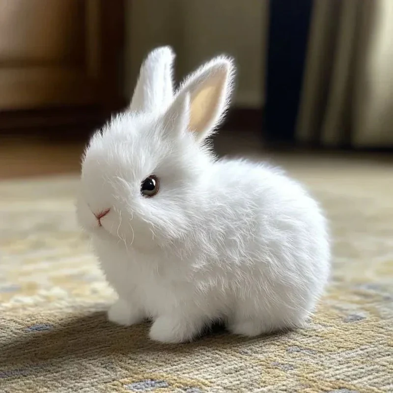 HopiFluff Animierter Hase | Realistisch Hüpfendes Plüschkaninchen Für Kinder