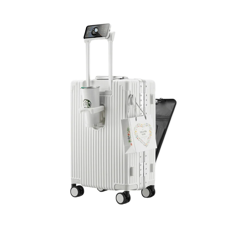 Travion AeroSmart Koffer | Anwendungs-gesteuertes Intelligentes-Gepäck mit Powerbank und TSA-Schloss für Moderne Reisende
