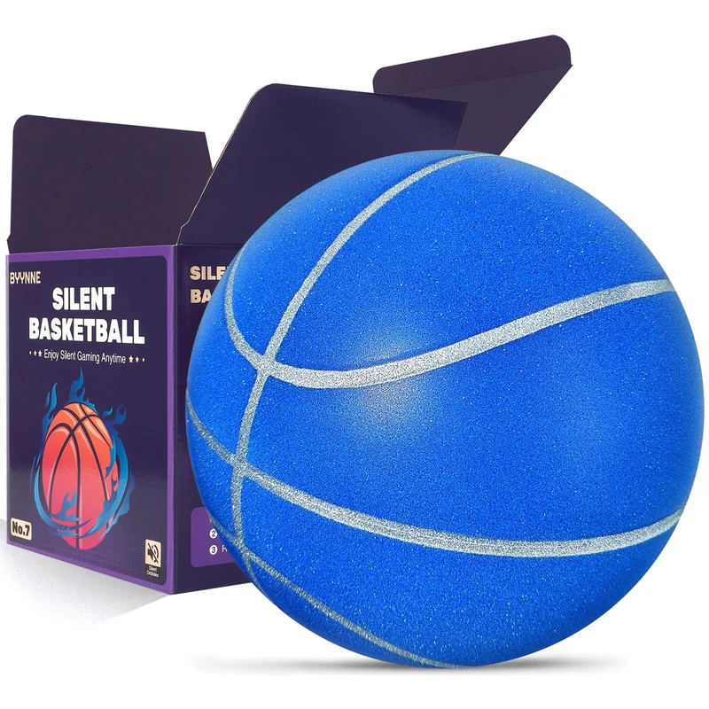 Silent Basketball Grösse 7 (74.9 cm) - Geräuschloser Indoor-Basketball für leises Dribbling und Indo