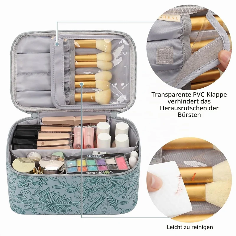 Kosmetiktasche Damen, Kulturtasche Reise Kulturbeutel Damen Gross Make Up Tasche Schminktasche Kosme