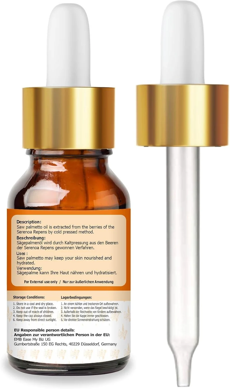 Crysalis Saw Palmetto (Serenoa repens) Oil - 30ml/1.01 Fl oz, Saw Palmetto