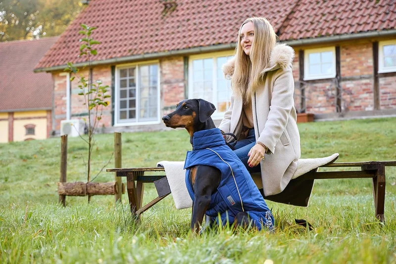 Wolters Wolters Skijacke Dogz-Wear | Wintermantel für Hunde | Farbe Dunkelblau | Grösse 60 (Rückenlä