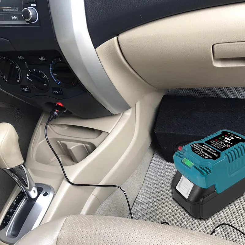 Mini Auto Ladegerät für Makita Akku 18V, Aufladen für BL1850 BL1840 BL1860 BL1830 BL1820 Ersatz für