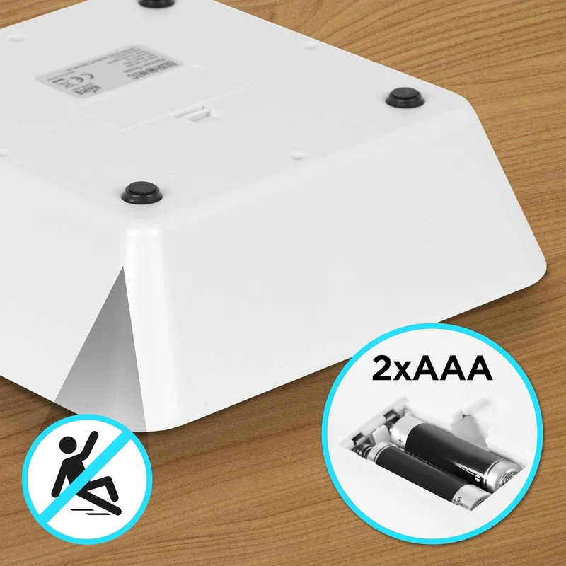 Duronic KS100 BK Küchenwaage, 5kg Digitalwaage, 1g Präzision-Feinwaage Schwarz, Schwarz