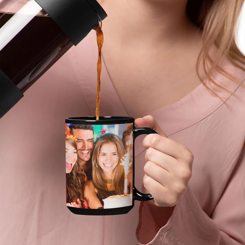 Individuelle Tasse mit Bild oder Text Ihrer Uploads, personalisierte Tasse, mikrowellen- und spülmas