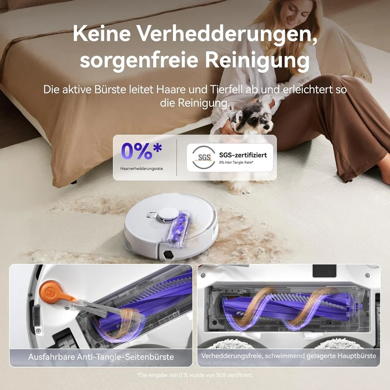 NARWAL Freo Z10 Pro Saugroboter mit Wischfunktion 18.500Pa Teppichreinigung, Z10 Pro