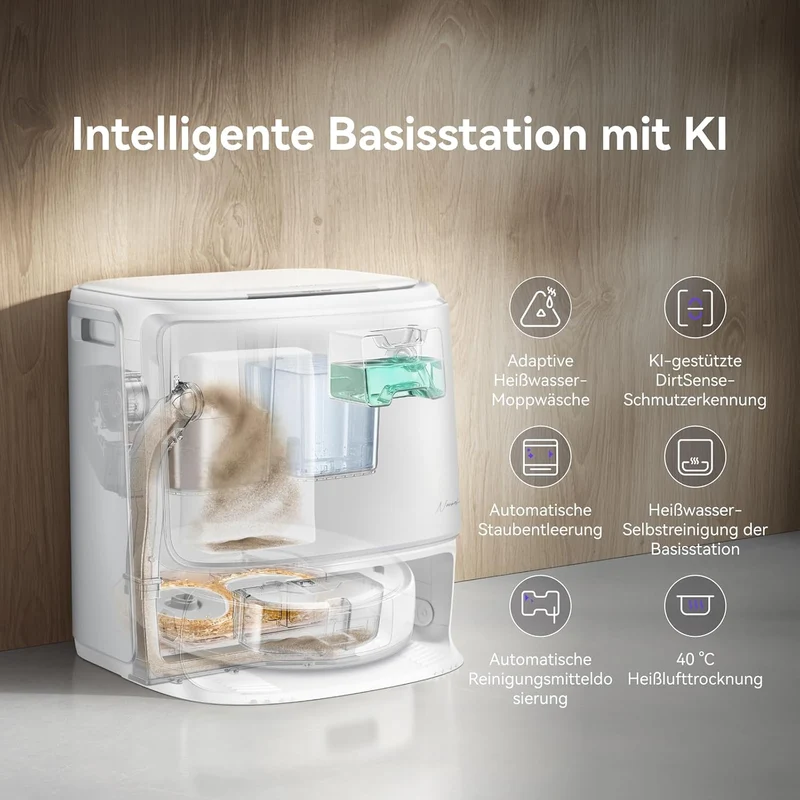 NARWAL Freo Z10 Pro Saugroboter mit Wischfunktion 18.500Pa Teppichreinigung, Z10 Pro