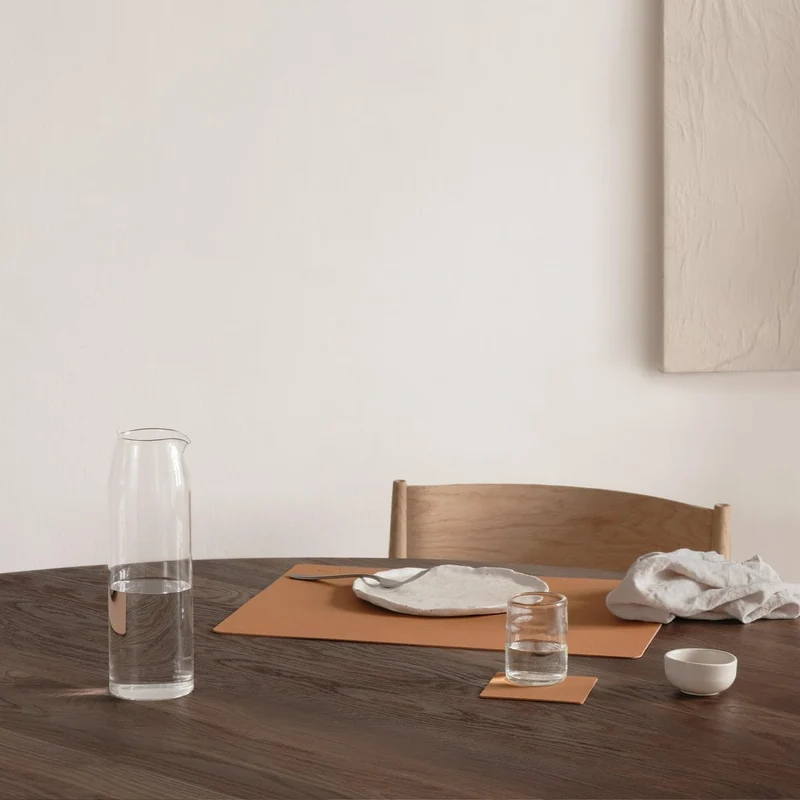 Lind DNA Tischset Square L Nupo, 4er-Set in Light Grey