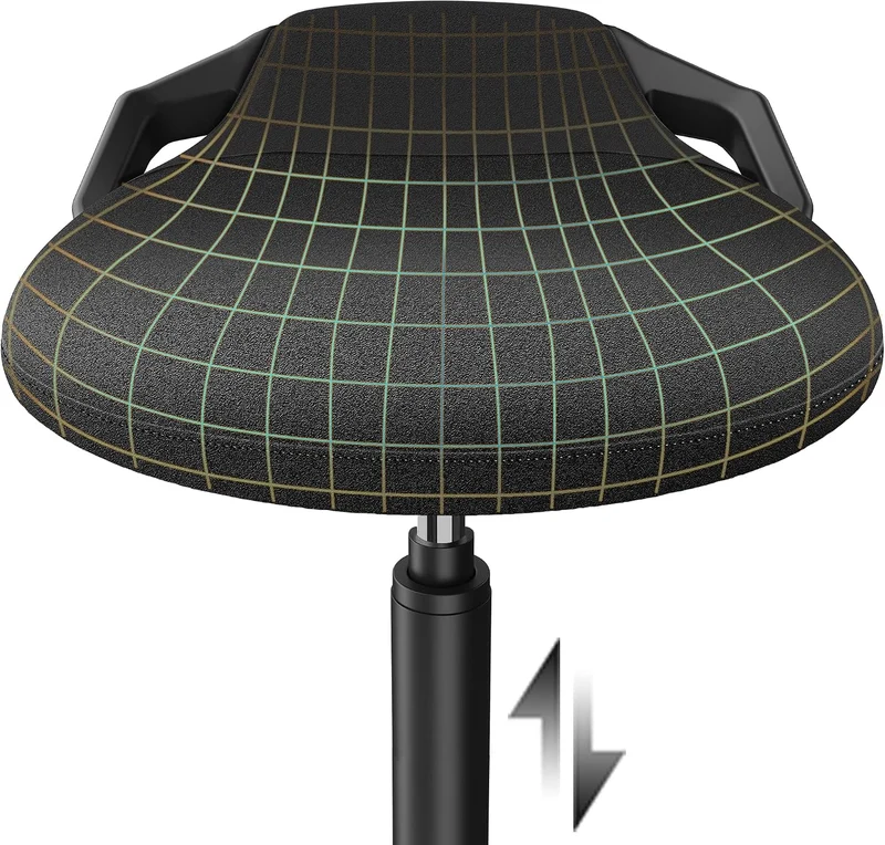 Ergonomischer Stehhocker höhenverstellbar 60–85 cm, Aktivhocker 60-85 CM, 60-85 CM