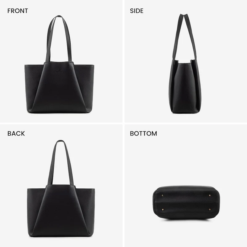 LOVEVOOK Handtasche Damen 17,3 Zoll Laptoptasche, Shopper Tasche Leder Tote Bag Women Aktentasche Le