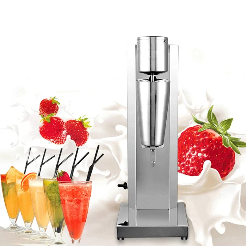 650ml Edelstahl Standmixer Hochleistungsmixer Milchshake Mixer Milk Shaker Maschine Vertikalmischer