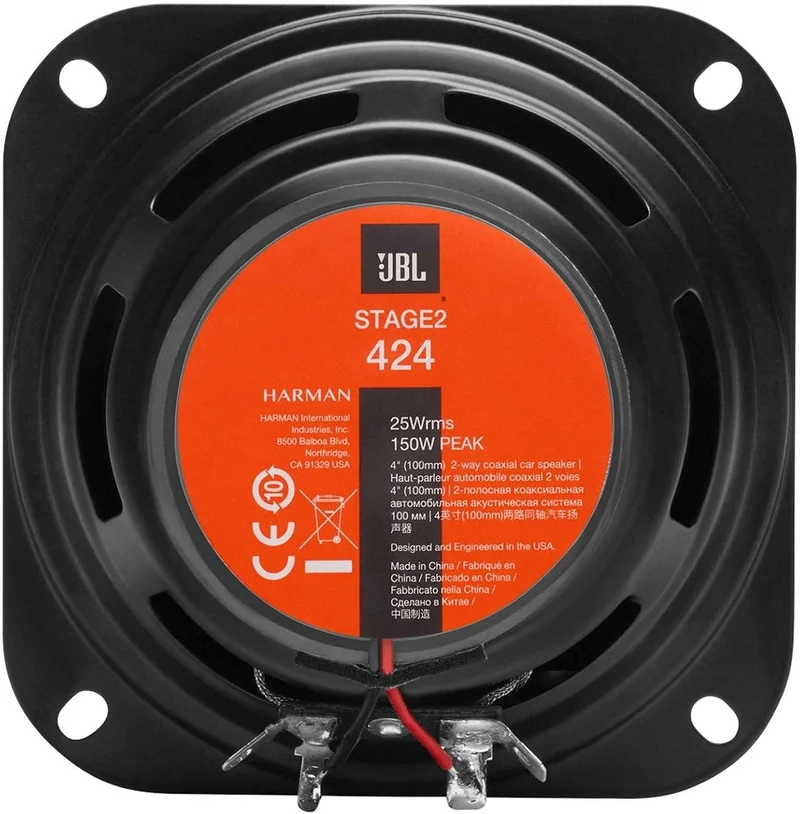JBL Auto Lautsprecher Boxen Stage2 424 300 Watt 10 cm 2 Wege Koax passend für BMW X5 E70 ab 2006 Tür
