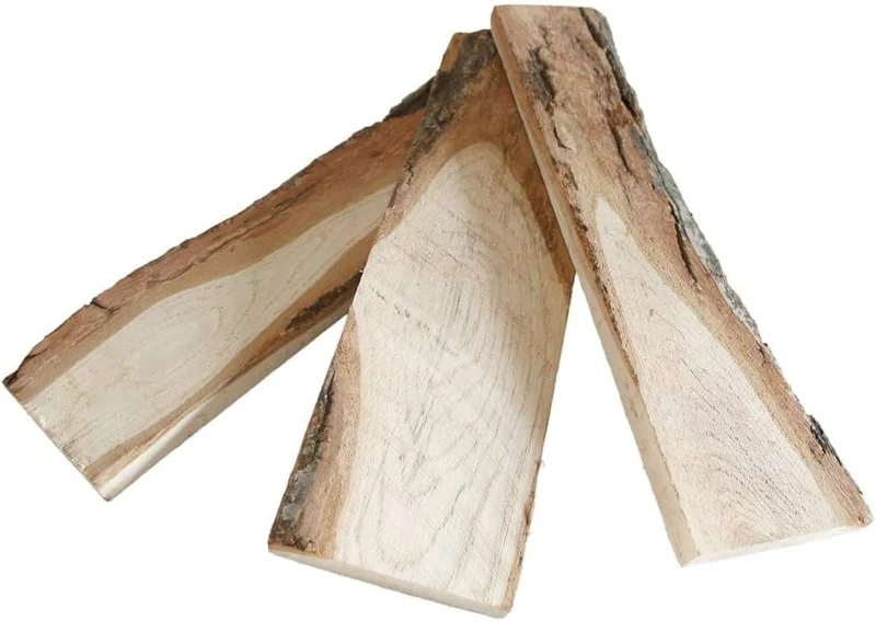 Eichenholz Schwartenbrett aus hochwertigem Echtholz Dekobrett - Naturprodukt für vielseitige DIY Pro
