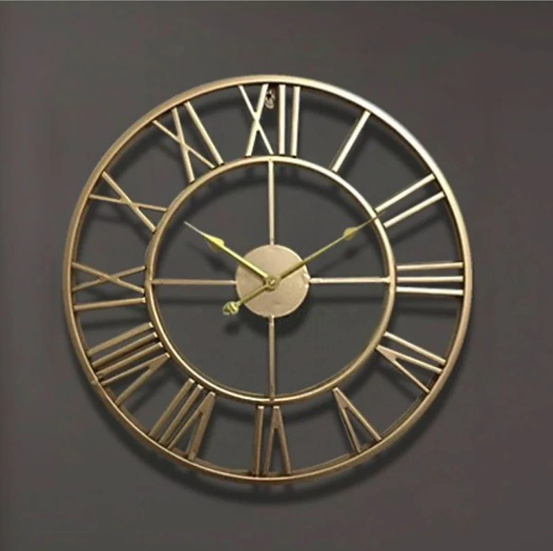 TEMPORIA – Skelett-Wanduhr Aus Schmiedeeisen 40 × 40 Cm Mit Leisem Uhrwerk