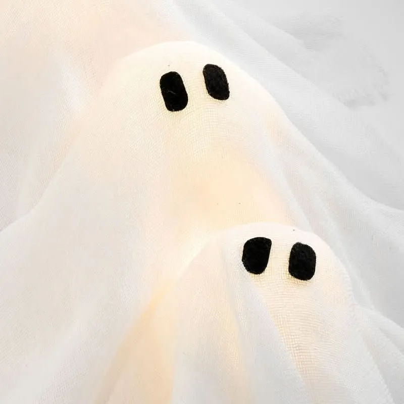 GruselGlow Kranz – Leuchtende Geister für stimmungsvolle Halloween-Dekoration