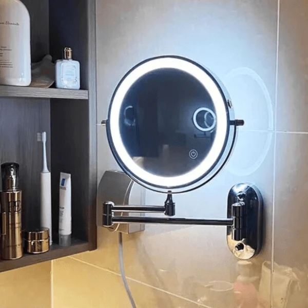 Magniglow – LED-Vergrößerungsspiegel Mit Einstellbarer Beleuchtung Und Wiederaufladbarem Akku