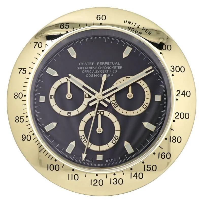 Varelux - Stillezeit Wanduhr Edelstahl & Leuchtzeiger