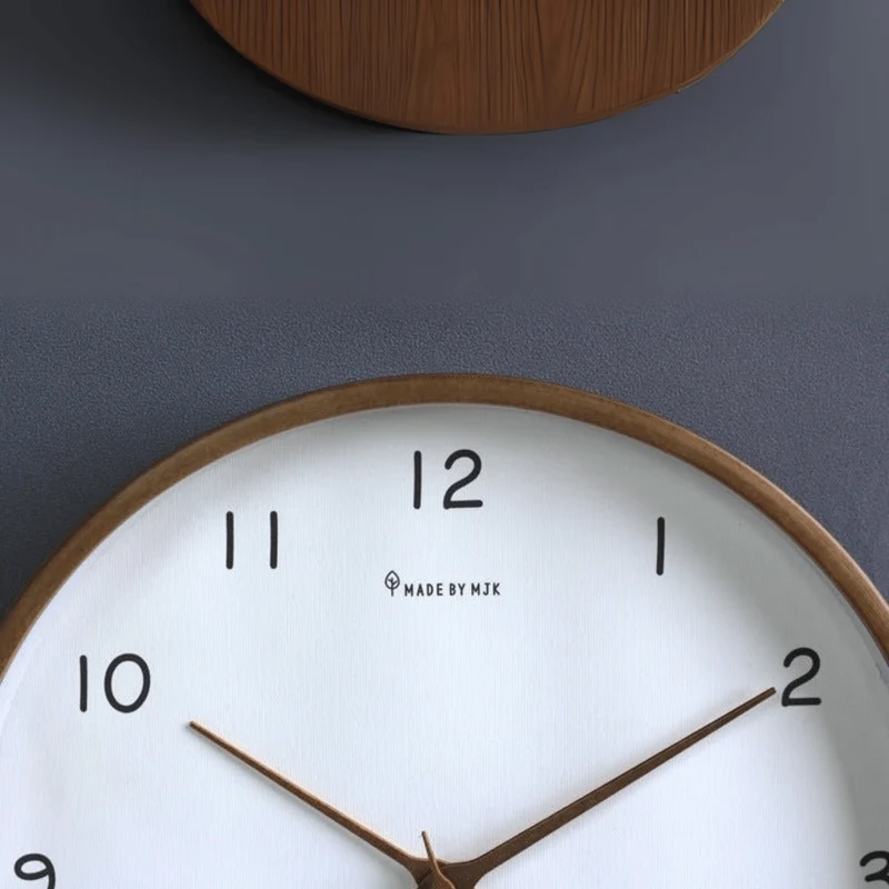 Zeitsicht – Analoge Holzwanduhr Mit Geräuschlosem Uhrwerk
