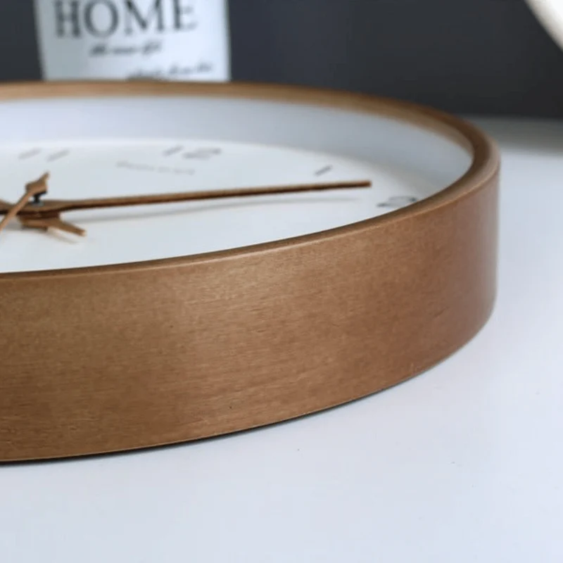 Zeitsicht – Analoge Holzwanduhr Mit Geräuschlosem Uhrwerk