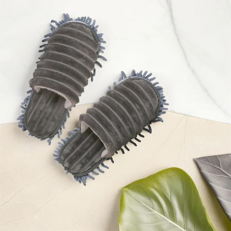 1 Paar Bodenwischer Lazy Slippers Hausschuhe Mop Schuhe Reinigungspantoffeln Putzschuhe Microfaser S